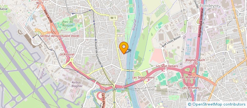 localisation de l'entreprise S.C.I. VALBEN31  BLAGNAC