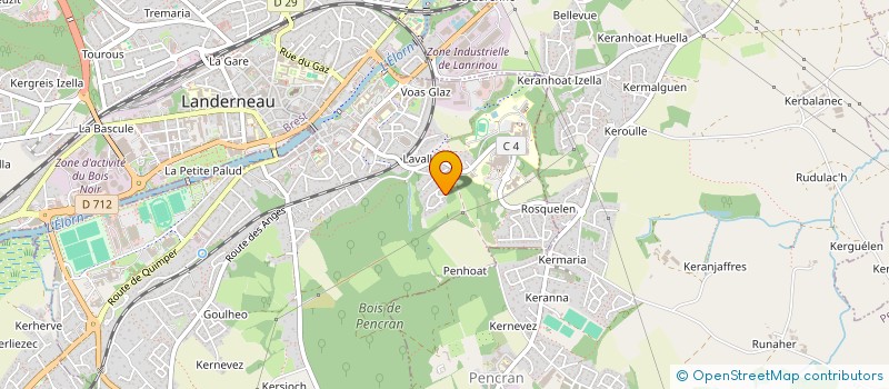 localisation de l'entreprise S.C.I. VALENTIN  LANDERNEAU