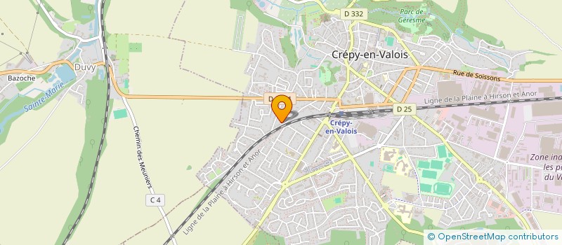 localisation de l'entreprise S.C.I. VALFRED  CREPY-EN-VALOIS