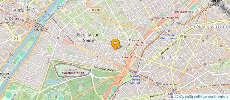 localisation de l'entreprise S.C.I. VALOMAX  NEUILLY-SUR-SEINE