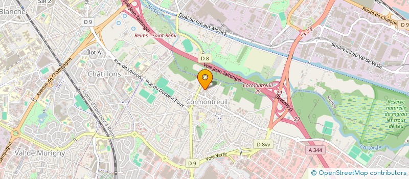 localisation de l'entreprise S C I VANADINITE  CORMONTREUIL