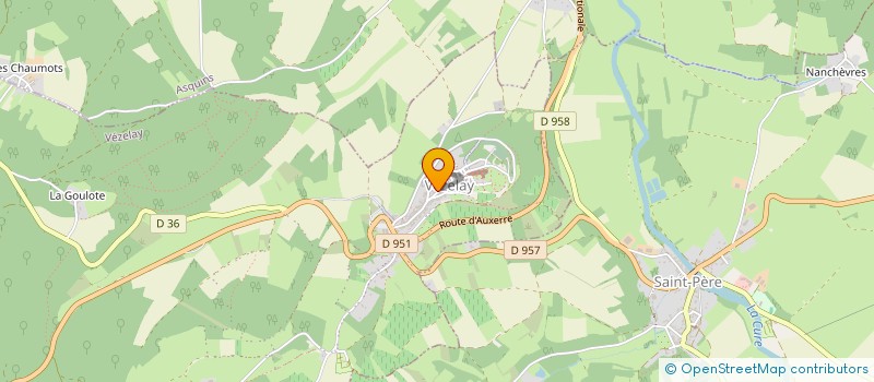 localisation de l'entreprise S.C.I VBAB à VEZELAY