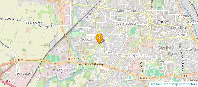 localisation de l'entreprise S.C.I. VEPAC  TARBES