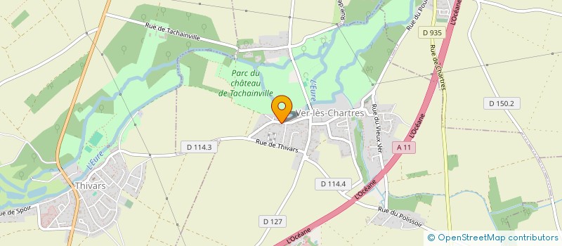 localisation de l'entreprise S.C.I. VERFRED à VER-LES-CHARTRES