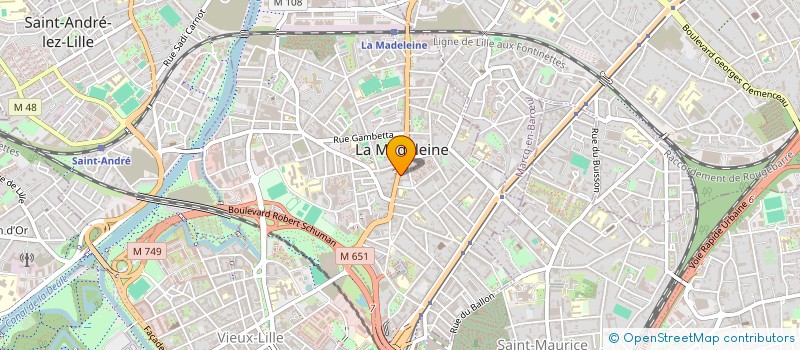 localisation de l'entreprise S.C.I. VERLIS à LA MADELEINE