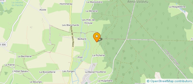 localisation de l'entreprise S.C.I. VETROVI à LA CHAPELLE-MONTLIGEON