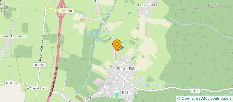 localisation de l'entreprise S.C.I. VIANA  BOURG-FIDELE