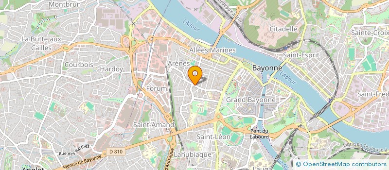 localisation de l'entreprise S.C.I. VICTORIA à BAYONNE