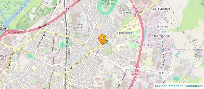 localisation de l'entreprise S.C.I. VIHIMMO à ANGERS