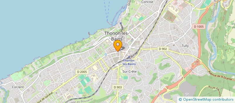 localisation de l'entreprise S.C.I. VIKTO à THONON-LES-BAINS