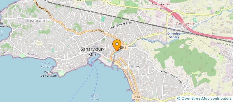localisation de l'entreprise S.C.I. VILLA RIVA à SANARY-SUR-MER