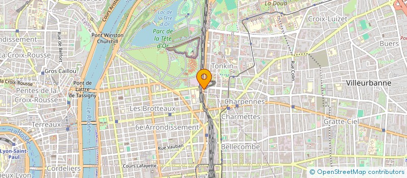 localisation de l'entreprise S.C.I. VILLEURBANNE PRESSENSE 20  VILLEURBANNE