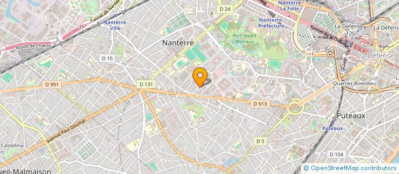 localisation de l'entreprise S.C.I. VILLIERS MARNE  NANTERRE