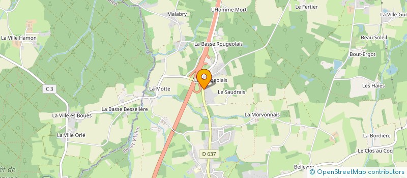 localisation de l'entreprise S.C.I. VILPIERRE  MESNIL-ROC'H