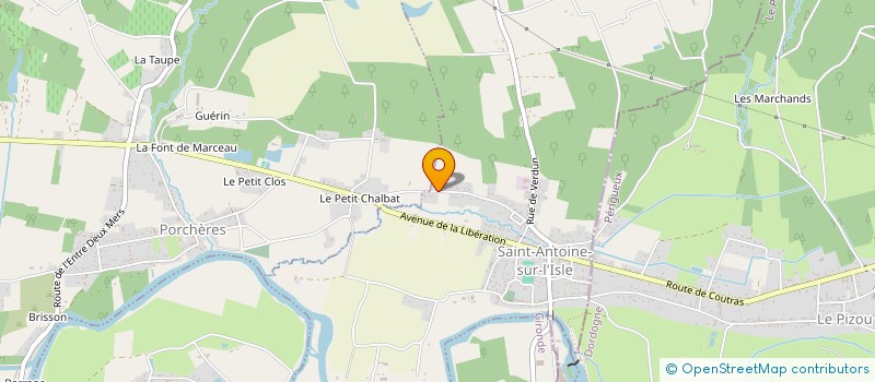 localisation de l'entreprise S.C.I. VIMACENA  SAINT-ANTOINE-SUR-L'ISLE