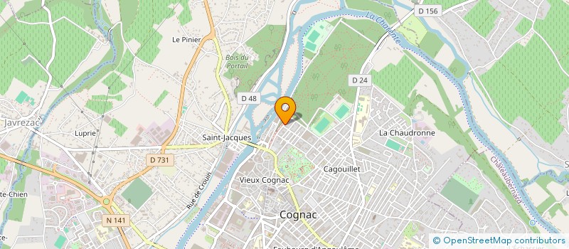 localisation de l'entreprise S.C.I. VIVIEN à COGNAC