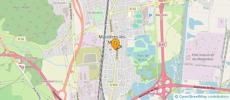 localisation de l'entreprise S.C.I.   W.M.O.  MAIZIERES-LES-METZ