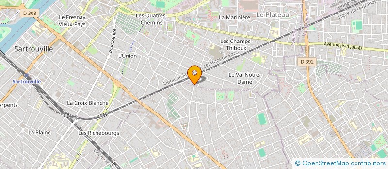 localisation de l'entreprise S.C.I. WD78  SARTROUVILLE