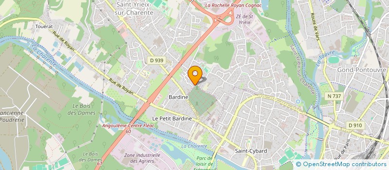 localisation de l'entreprise S.C.I. WILHELM GLAD à SAINT-YRIEIX-SUR-CHARENTE