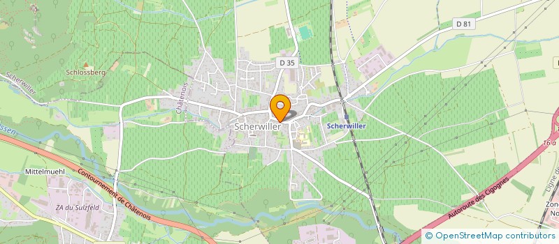 localisation de l'entreprise S.C.I. XAV-BATI  SCHERWILLER