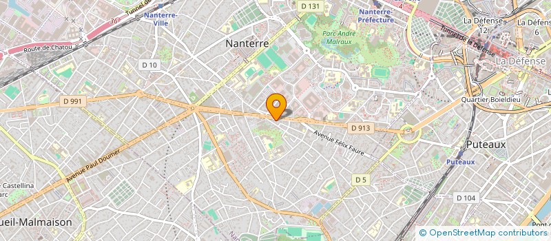 localisation de l'entreprise S.C.I. XIAOWEI  NANTERRE