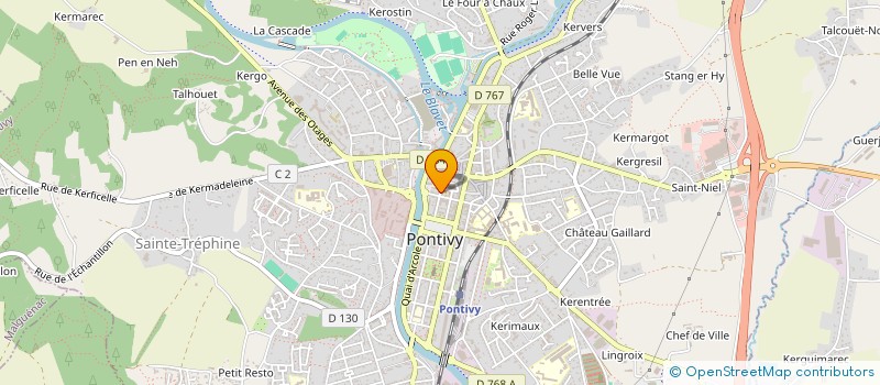 localisation de l'entreprise S.C.I. XS IMMOBILIER  PONTIVY