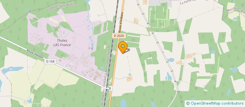 localisation de l'entreprise S.C.I YADRAPED à LA FERTE-SAINT-AUBIN