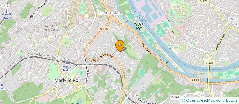 localisation de l'entreprise S.C.I. YANGI  LOUVECIENNES