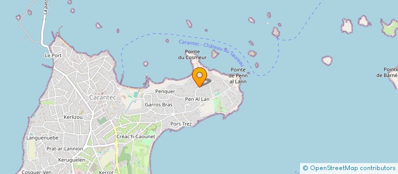 localisation de l'entreprise S.C.I. YETI'S  CARANTEC