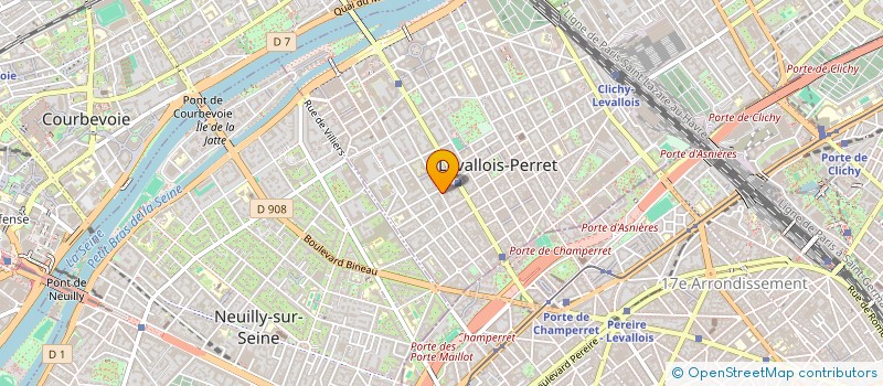 localisation de l'entreprise S.C.I. YVNAHMANI à LEVALLOIS-PERRET