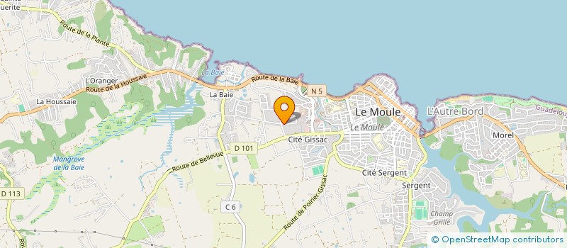 localisation de l'entreprise S.C.I ZABA à LE MOULE