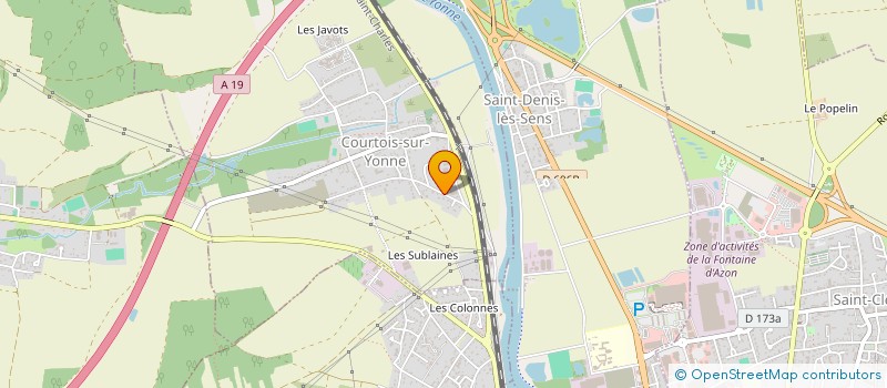 localisation de l'entreprise S.C.I. ZADA  COURTOIS-SUR-YONNE