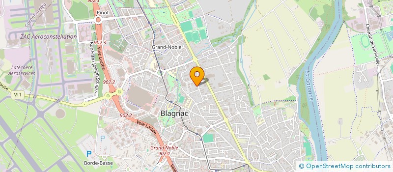 localisation de l'entreprise S.C.I ZAFFALON GERARD  BLAGNAC