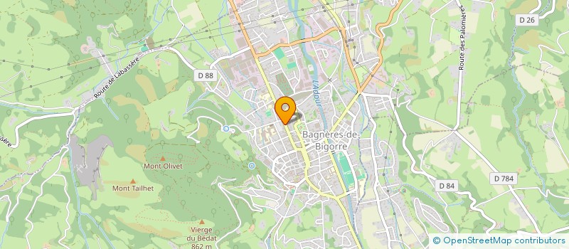 localisation de l'entreprise S.C.I ZAMBELLI MHD  BAGNERES-DE-BIGORRE