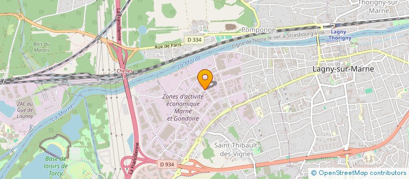 localisation de l'entreprise S.C.I. ZEBULON  LAGNY-SUR-MARNE