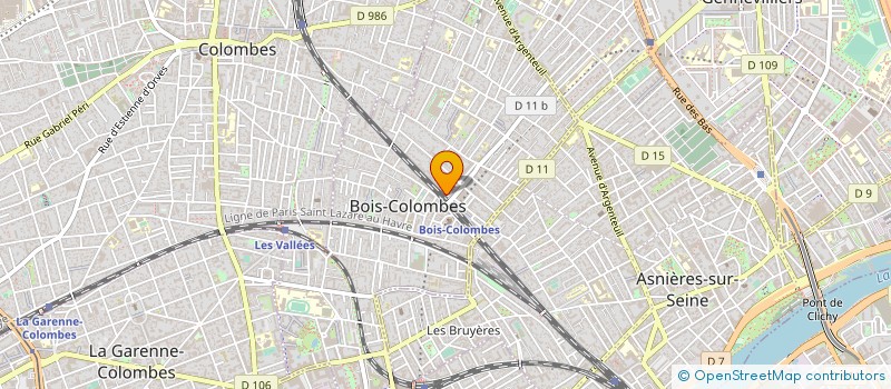 localisation de l'entreprise S.C. IMM 10 AV. DE VERDUN 92    BOIS COL à BOIS-COLOMBES