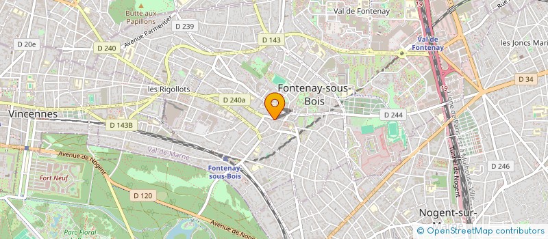 localisation de l'entreprise S.C. IMM. 17 RUE MAUCONSEIL à FONTENAY-SOUS-BOIS