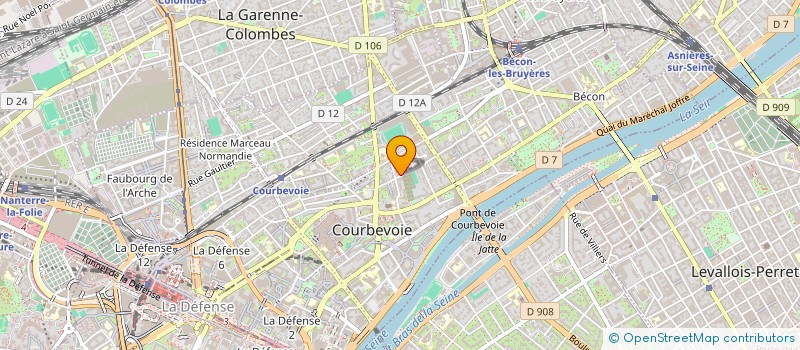 localisation de l'entreprise S.C. IMM 21 RUE LAMBTRECHTS COURBEVO à COURBEVOIE