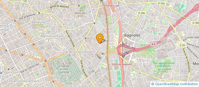 localisation de l'entreprise S.C. IMM. 6 RUE ETIENNE MAREY   75020 PA  PARIS