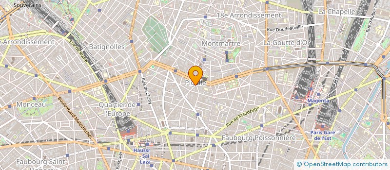 localisation de l'entreprise S.C. IMM. 77 RUE PIGALLE  PARIS