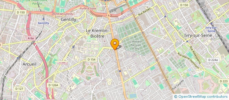 localisation de l'entreprise S.C. IMM. 78 AV DE FONTAINEBLEAU 94 LE K  LE KREMLIN-BICETRE