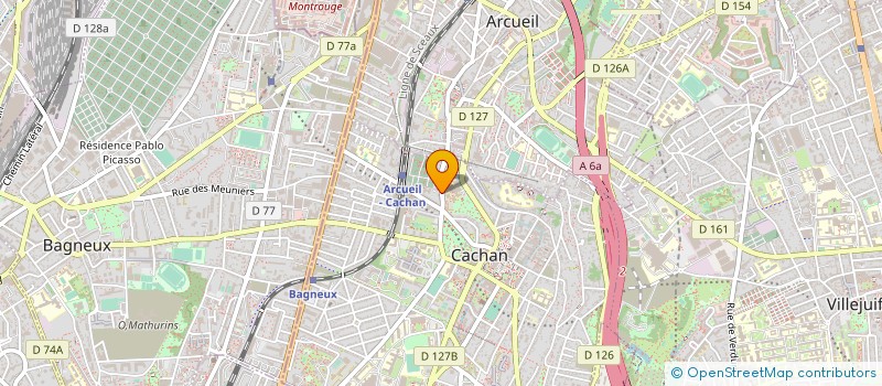 localisation de l'entreprise S.C. IMM COURVOISIENNE REP PAR SA EFIDI à CACHAN