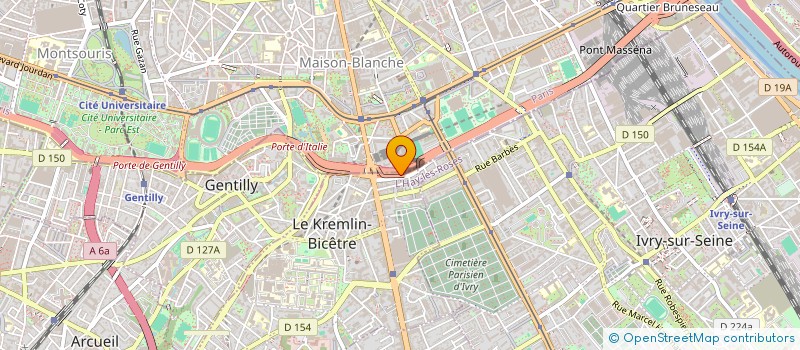 localisation de l'entreprise S.C. IMM DE CONSTRUCTION PARIS SA REGION  LE KREMLIN-BICETRE