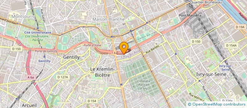 localisation de l'entreprise S.C. IMM LA PIAZZA REP PAR SA SCIC GEST  LE KREMLIN-BICETRE