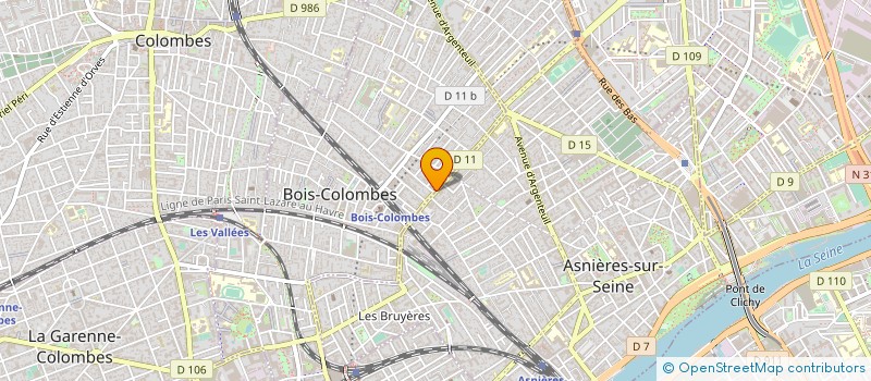 localisation de l'entreprise S.C. IMM NANDA 11 VILLA DAVOUST 92 ASNIE à BOIS-COLOMBES