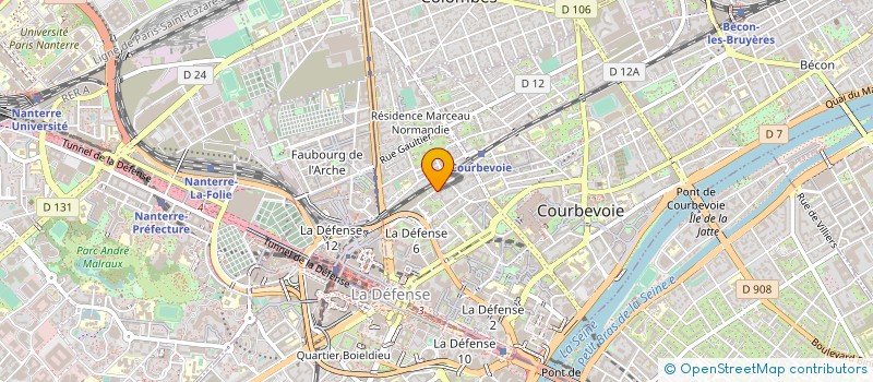 localisation de l'entreprise S.C. IMM PAREL REP PAR à COURBEVOIE