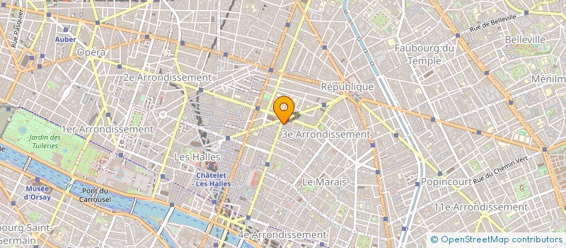 localisation de l'entreprise S.C. IMMO. BEAUBOURG MODERNE  PARIS