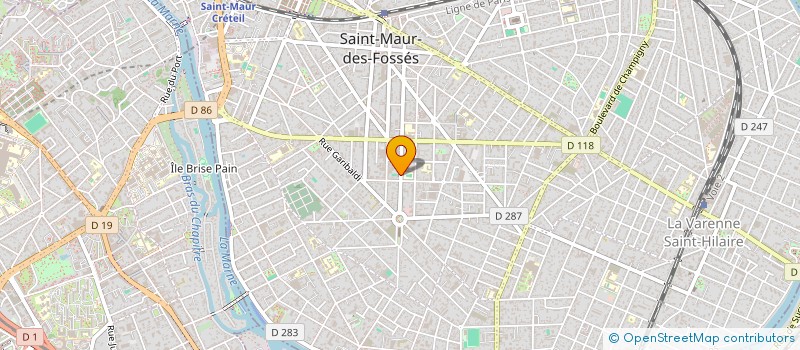 localisation de l'entreprise S.C. IMMO. DU 100 RUE CARNOT 94 SAINT MA à SAINT-MAUR-DES-FOSSES