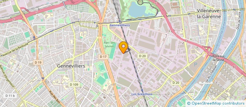 localisation de l'entreprise S.C. IMMO. DU 19 RUE DU SENTIER 75002 PA à GENNEVILLIERS