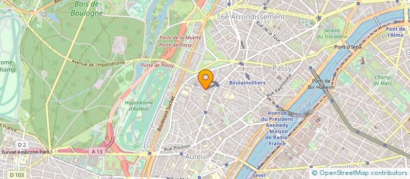 localisation de l'entreprise S.C. IMMO DU 74 76 RUE DE L ASSOMPTION 7  PARIS